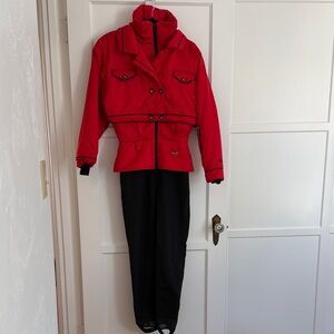 NILS Women's Vintage Red Ski-suit